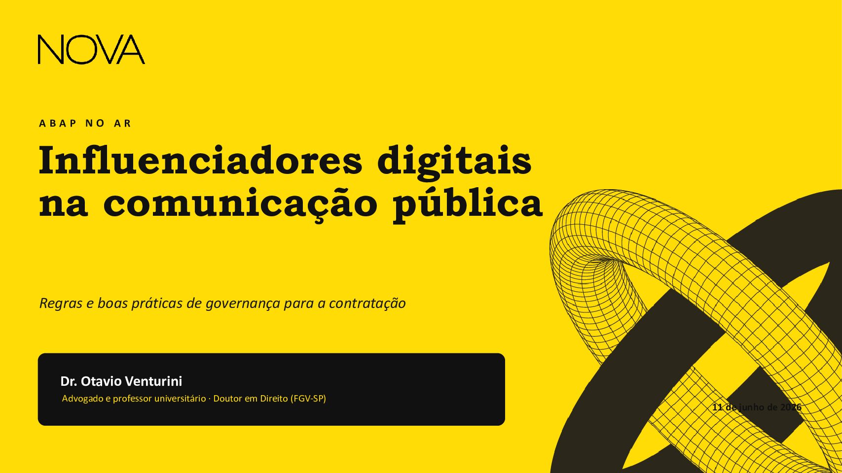 ABAP promove webinar sobre o uso de influenciadores digitais na comunicação pública